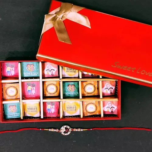 Rakshabandhan Gifts - 18 Chocolates + 1 Rakhi