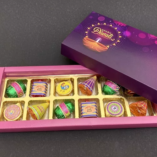 Diwali Gift Box - 12 Cracker Chocolates - Image 3