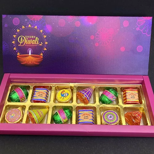 Diwali Gift Box - 12 Cracker Chocolates - Image 2
