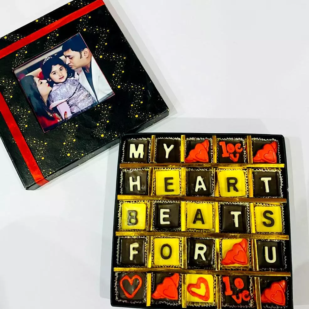 Custom Text Messages on Chocolates