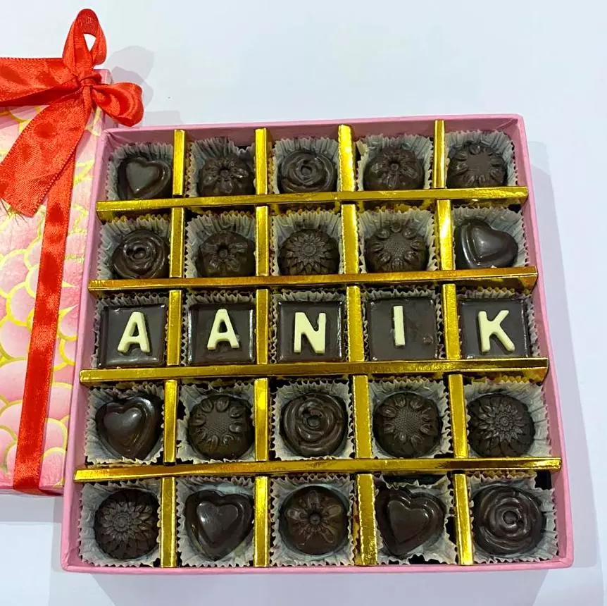Custom Text Messages on Chocolates
